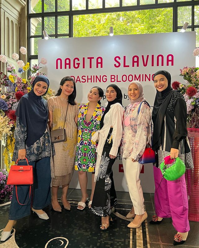 Gaya 11 seleb hadiri launching busana Nagita Slavina, Ashanty elegan