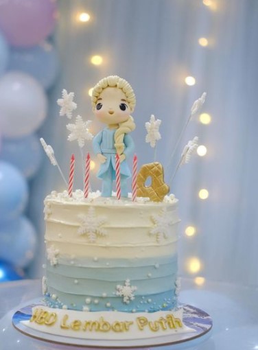 7 Momen Nycta Gina rayakan ulang tahun anak kedua, bertema Frozen