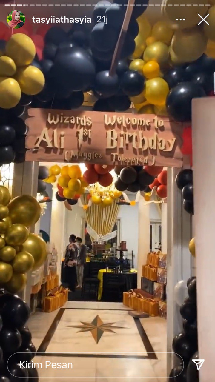 9 Momen pesta ulang tahun anak Tasyi Athasyia, bertema Harry Potter