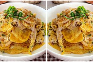 Resep telur dadar jamur untuk sahur, enak, empuk, dan mudah ditiru