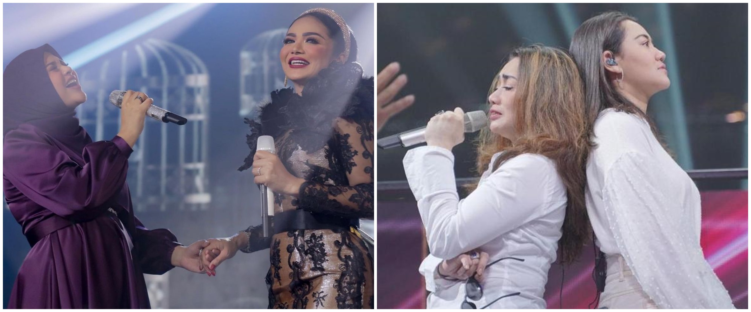 Aksi 9 penyanyi duet bareng anak, Krisdayanti dan Aurel bikin terpukau