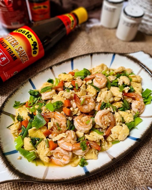 Resep orak-arik telur udang, simpel dan bikin kenyang