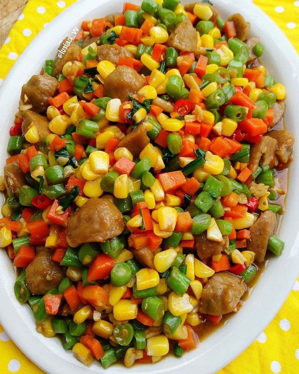 Resep oseng bakso ceria, menu sahur praktis selama Ramadhan