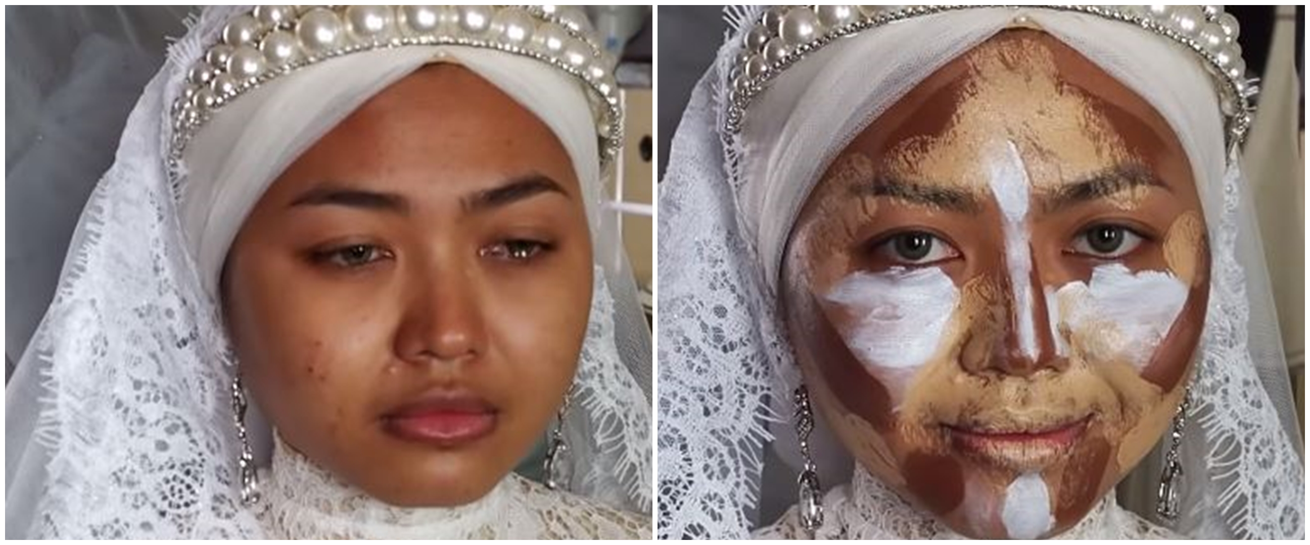 5 Transformasi makeup wanita dandan pengantin, MUA-nya panen pujian