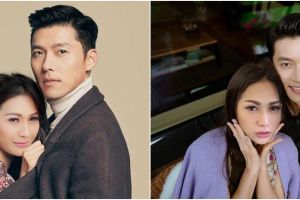 9 Foto editan Tata Janeeta dan Hyun Bin, gandeng mesra di pernikahan