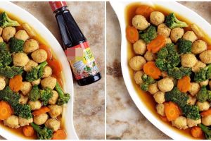 Resep menu sahur bola-bola ayam brokoli saus tiram, menggugah selera