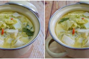 Resep sawi putih santan rumahan, sederhana dan lezat
