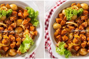 Resep masakan buka puasa sosis asam manis, enak dan praktis