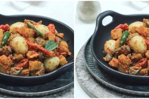Resep sambal kentang telur puyuh, simpel dan pedasnya nendang