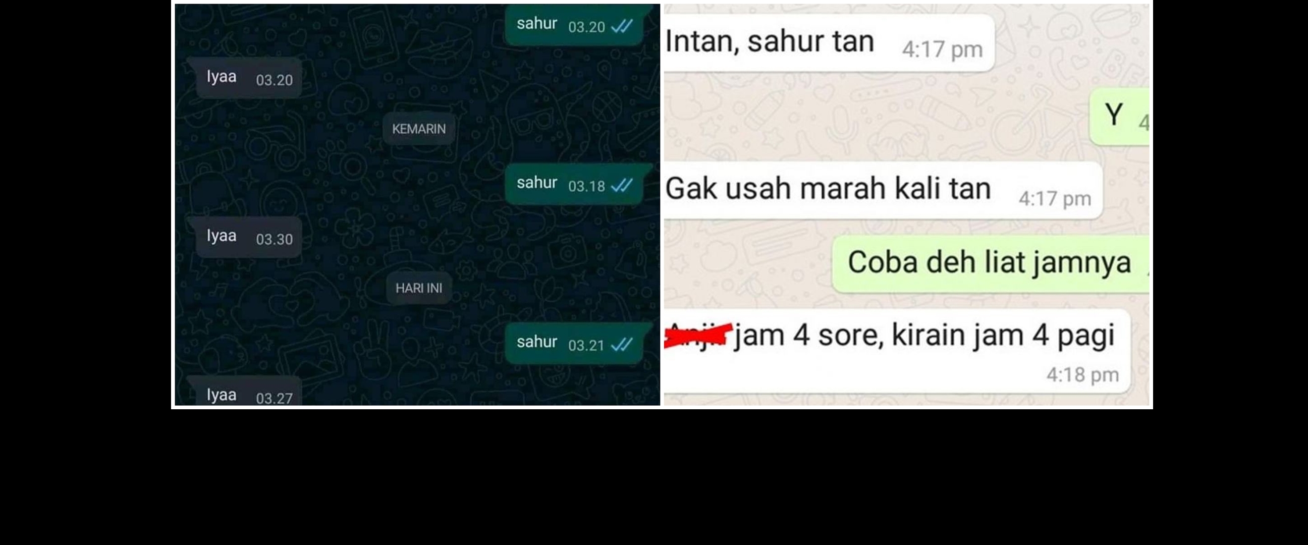 15 Chat lucu bangunin sahur ini sukses bikin geleng kepala