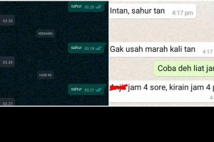 15 Chat lucu bangunin sahur ini sukses bikin geleng kepala
