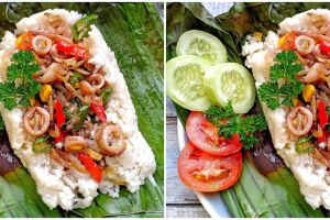 Resep nasi bakar cumi asin untuk buka puasa, enak dan bikin nagih