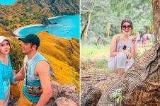 9 Potret liburan Via Vallen dan Chevra Yolandi di Lombok, tampil mesra