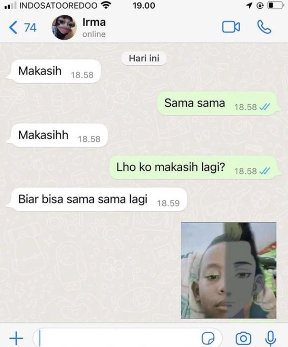 13 Chat lucu endingnya malah merayu ini bikin senyum tipis