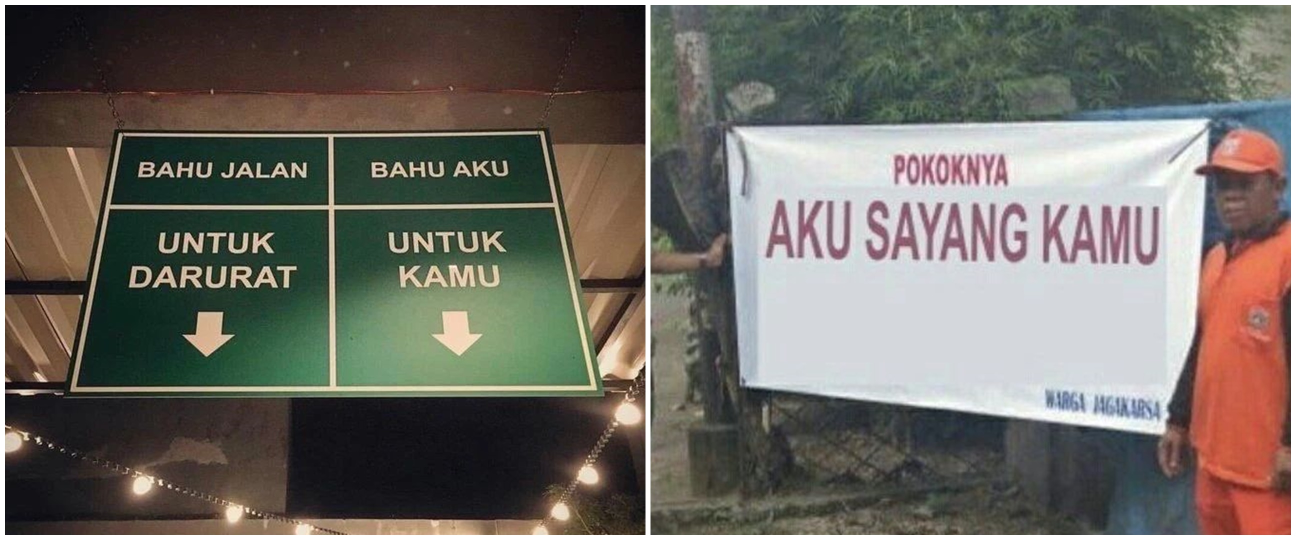 11 Tulisan lucu soal cinta di tempat umum, bikin senyum-senyum