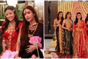 11 Momen Rachel Vennya buka bersama geng, glamor bertema Bollywood