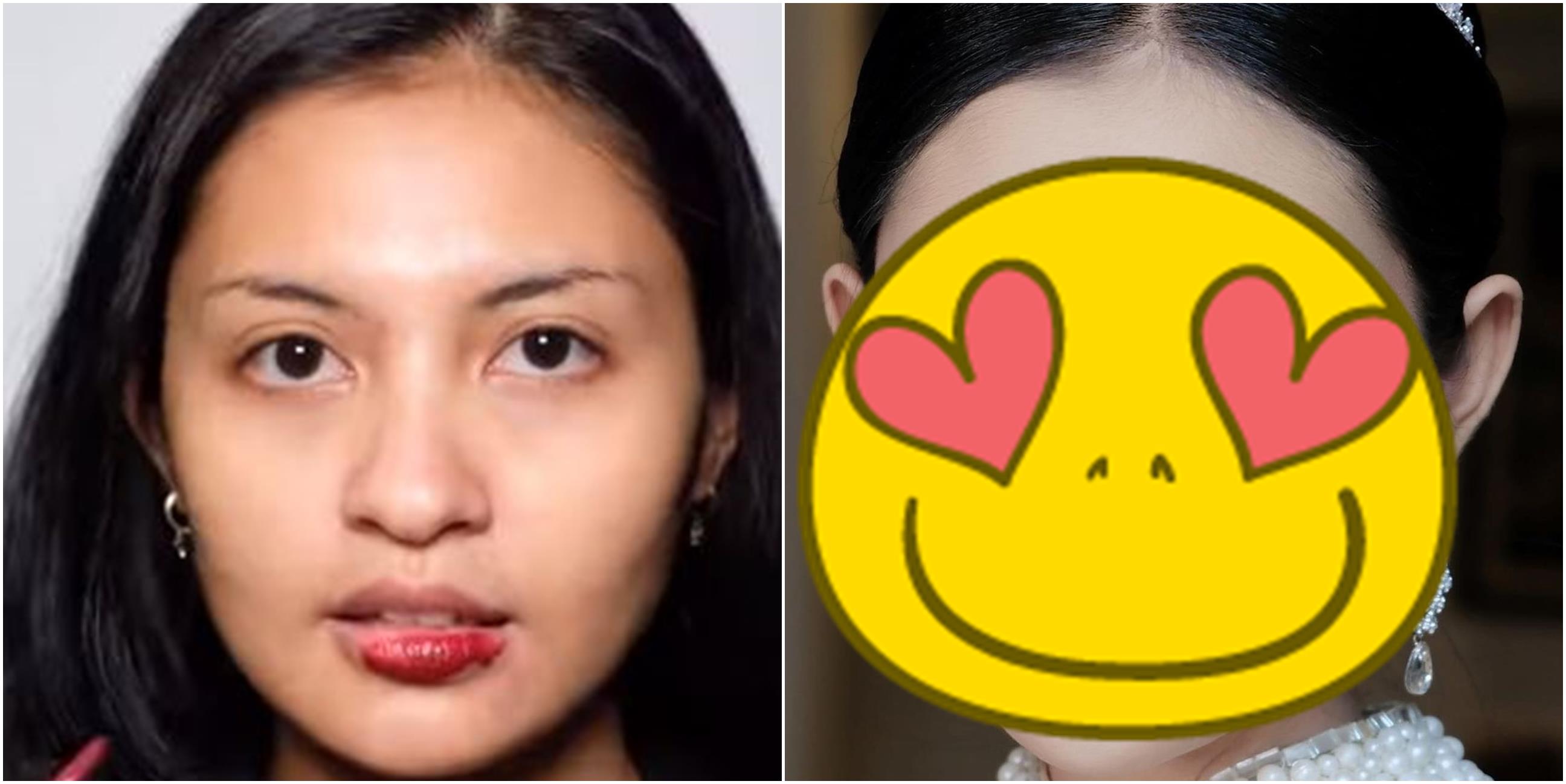 Viral potret transformasi sebelum-sesudah makeup, dikira beda orang