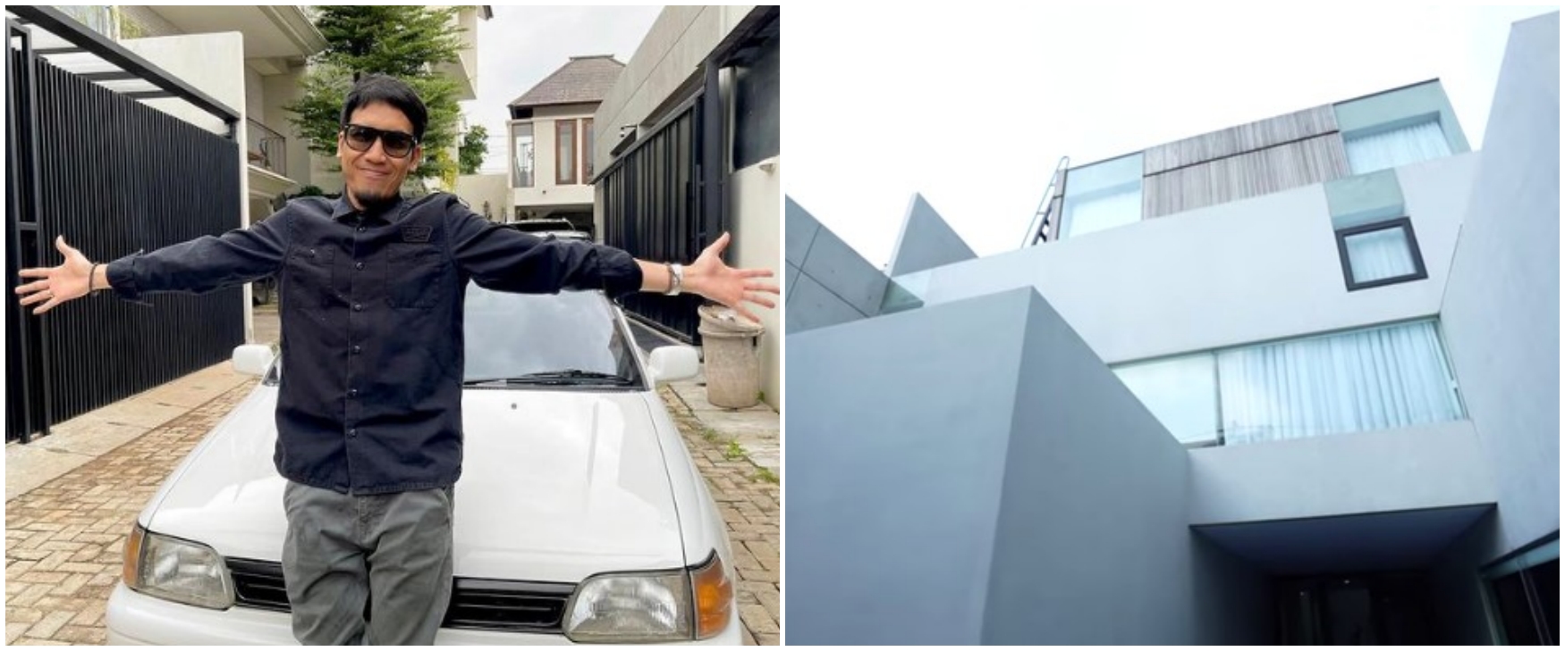 15 Potret rumah baru keluarga Desta, unik banyak kamuflase ruangan