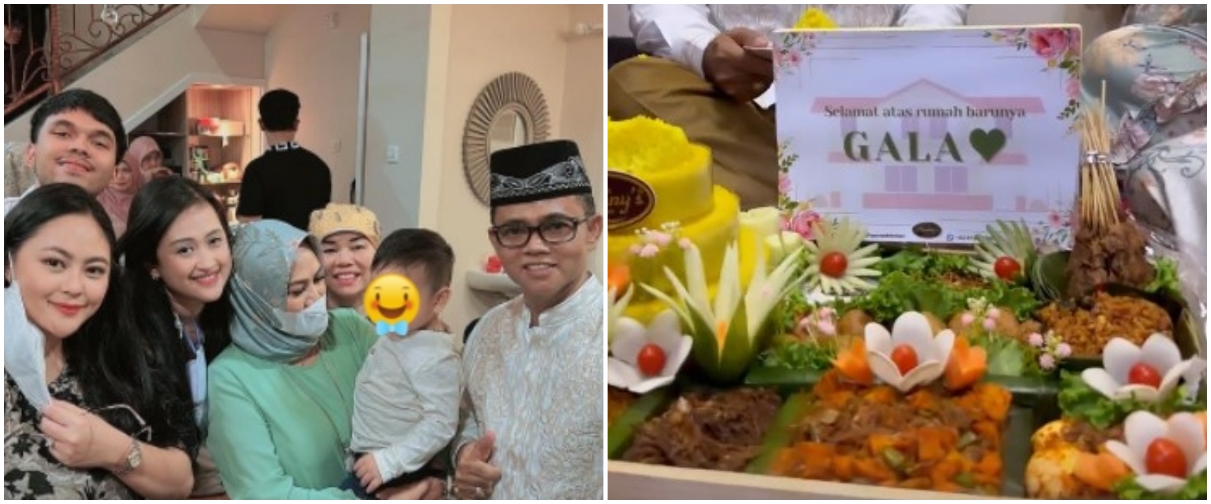 9 Momen syukuran rumah baru Gala Sky, digelar bersama anak yatim piatu