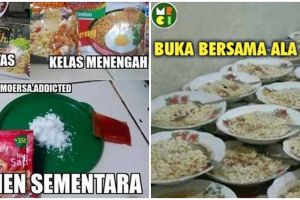 15 Meme kocak buka puasa ala anak kos, murah meriah