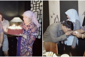 13 Momen perayaan ultah Haji Faisal ayah Fuji, Thariq beri kado mewah