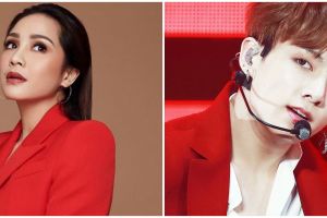 7 Momen seleb kembaran baju dengan member BTS, Luna Maya tiru RM BTS