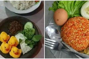 11 Potret lucu makan pakai lalapan ini penampakannya nyeleneh