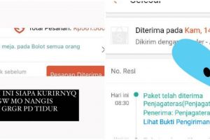 13 Tulisan kocak kurir isi nama penerima paket ini bikin senyum lebar