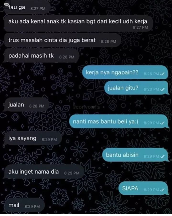 chat ada maksud lain kocak © Instagram