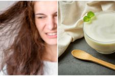 9 Cara mengatasi rambut kering pakai bahan alami, gunakan yoghurt