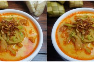 Resep ketupat sayur labu siam, kuah segar, enak, dan bikin nagih