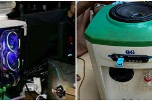 13 Potret lucu modifikasi dispenser ini idenya ada-ada aja