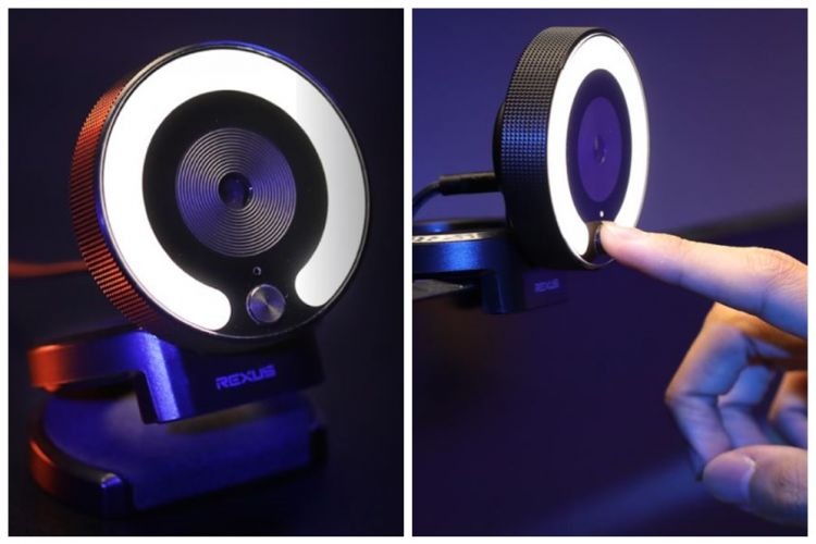 Rexus Alva II, webcam gaming Rp 300 ribuan dengan built in ring light