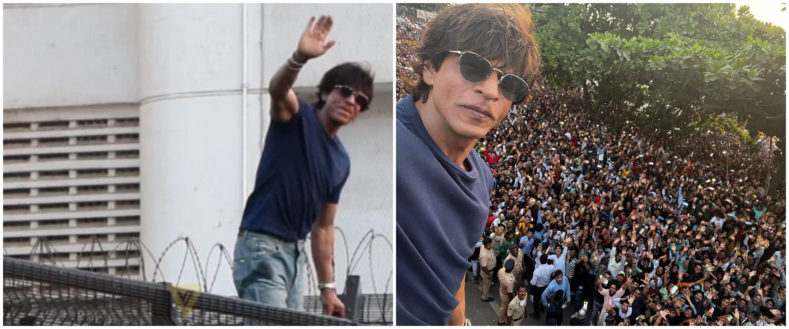 Rayakan momen Lebaran, rumah Shah Rukh Khan dipadati ribuan fans