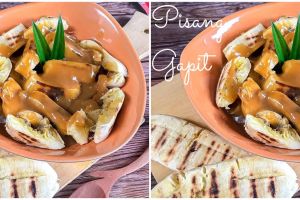Resep pisang gapit saus gula merah, camilan manis dan legit