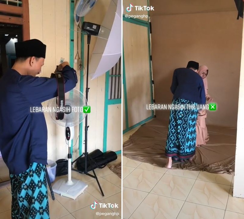 Viral fotografer beri THR ke tetangga berupa foto gratis, inspiratif