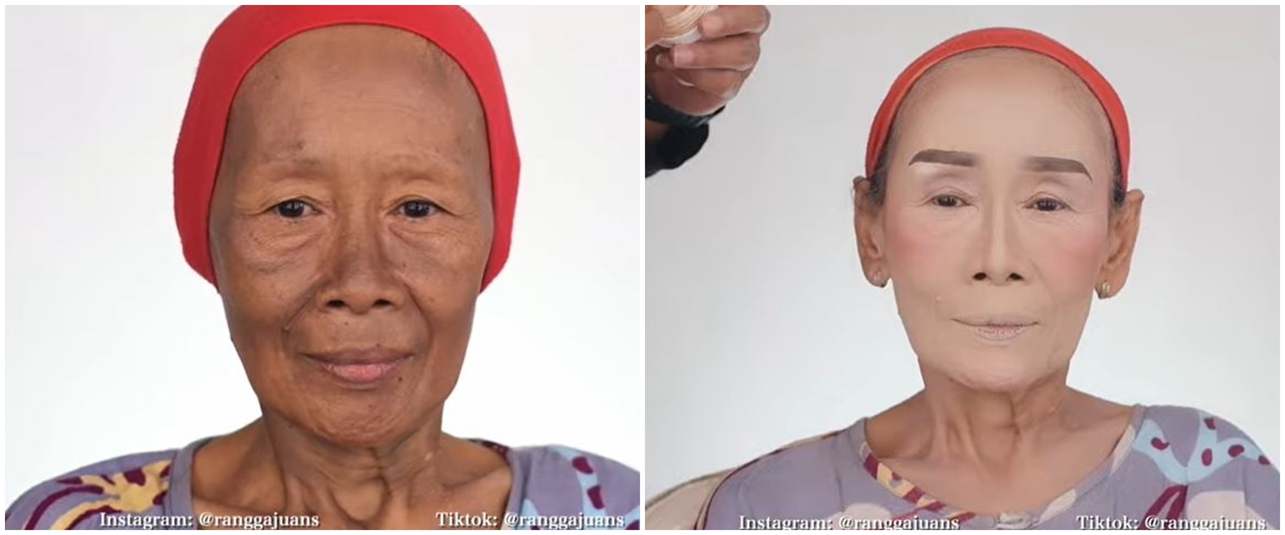 11 Transformasi nenek 68 tahun dirias pengantin, wajah jadi mulus