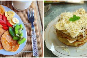 13 Cara membuat pancake pisang, lembut, praktis, & cocok buat sarapan