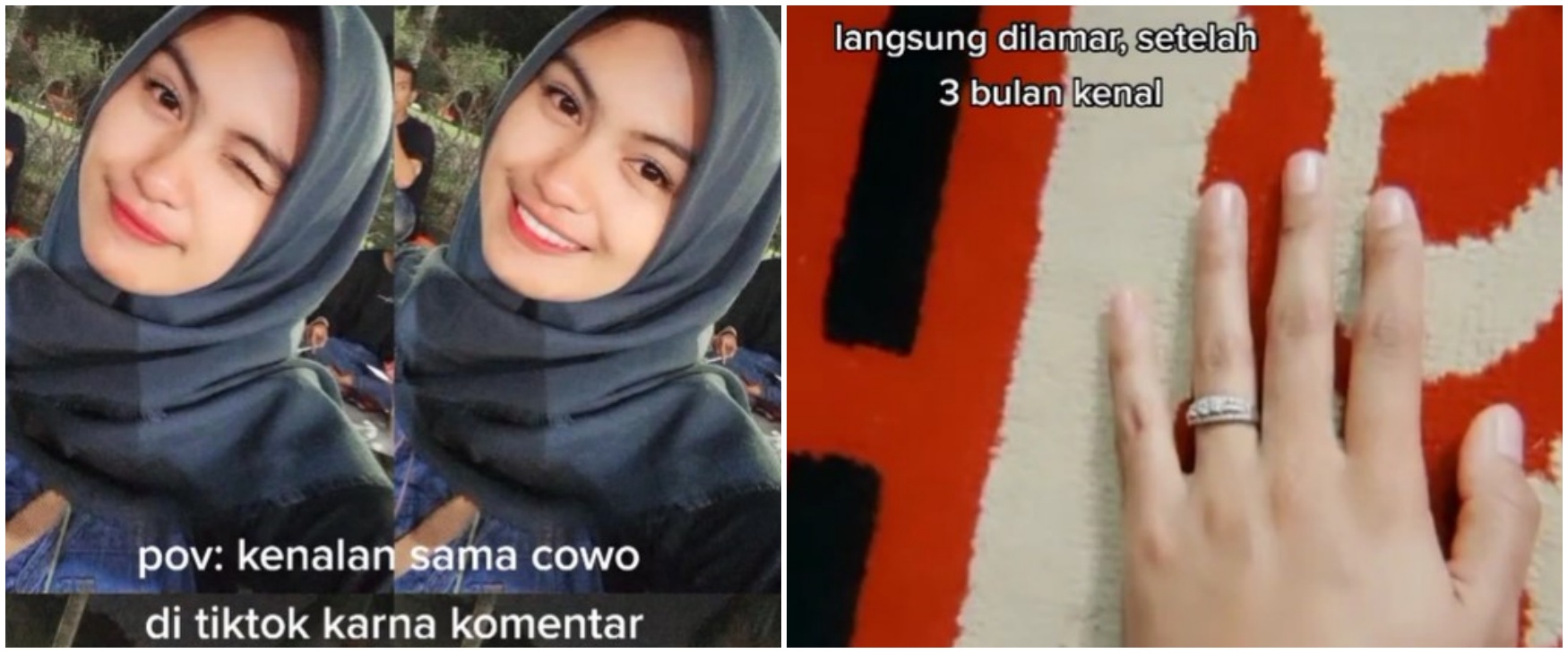 Jodoh nggak kemana, wanita ini bertemu suami lewat komentar TikTok