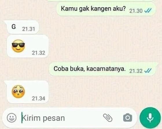 20 Chat lucu gengsi bilang kangen ini bikin senyum tipis