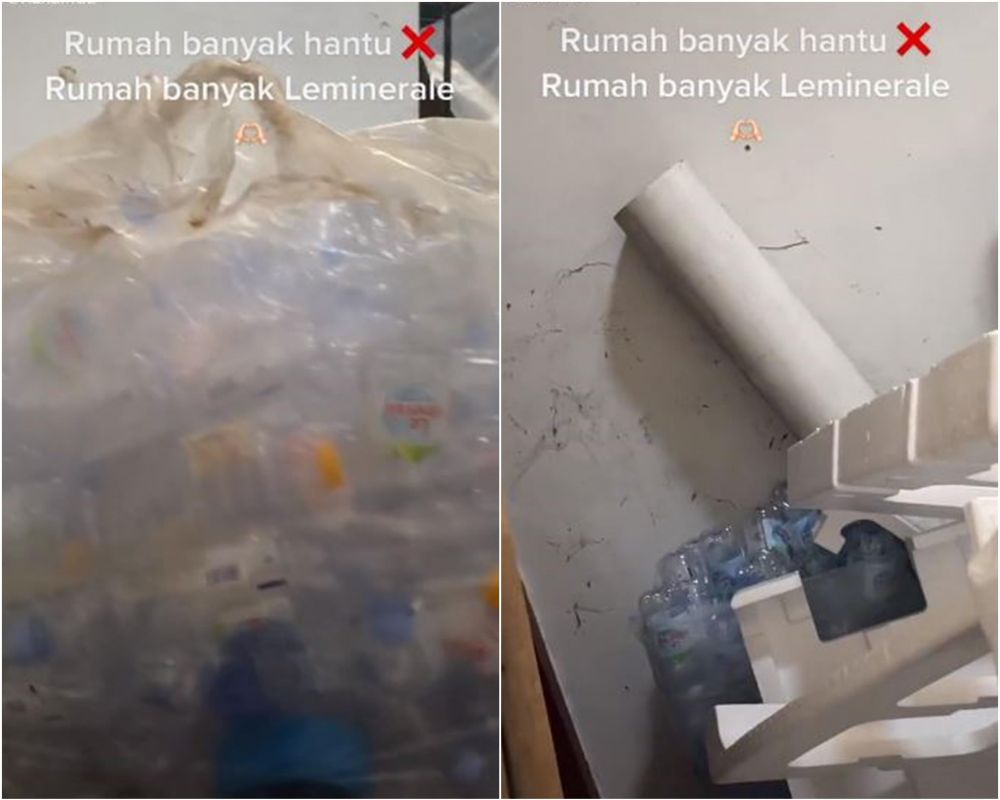 Sulap limbah botol air mineral jadi tirai, potretnya bikin takjub