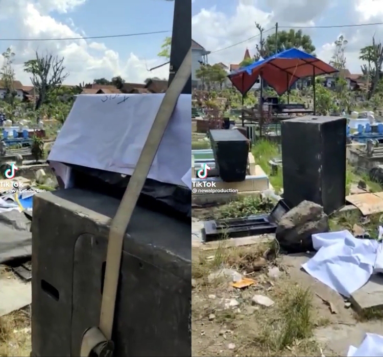 Pernikahan digelar di area pemakaman, tuai kritikan publik