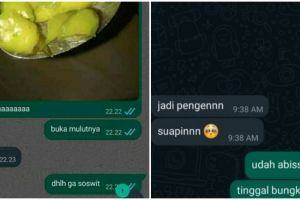 13 Chat WA lucu orang pacaran bahas makan, endingnya nggak romantis