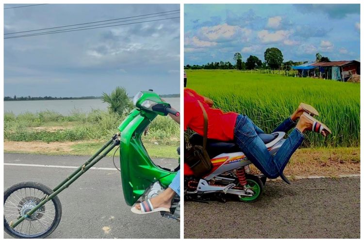20 Penampakan modifikasi motor absurd di jalan, bikin tepuk jidat