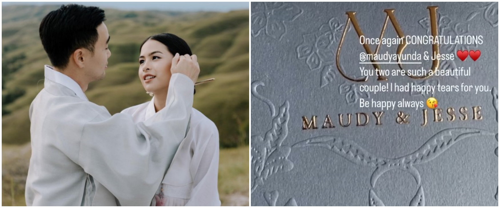 Potret undangan pernikahan Maudy Ayunda, terungkap nama lengkap suami