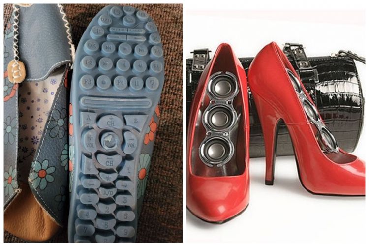 15 Desain sepatu unik dan nyeleneh, ada gameboy & remot TV