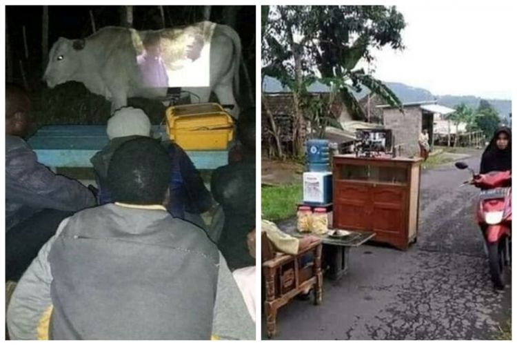 15 Penampakan random orang saat nonton TV, absurd banget