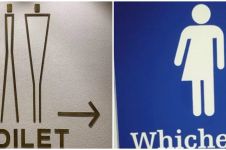 13 Desain absurd simbol di pintu toilet, bentuknya antimainstream
