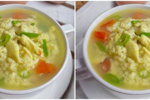 Resep sup telur, enak, sehat, dan mudah dibuat