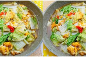 Resep cah sawi putih telur, menu praktis buat makan siang